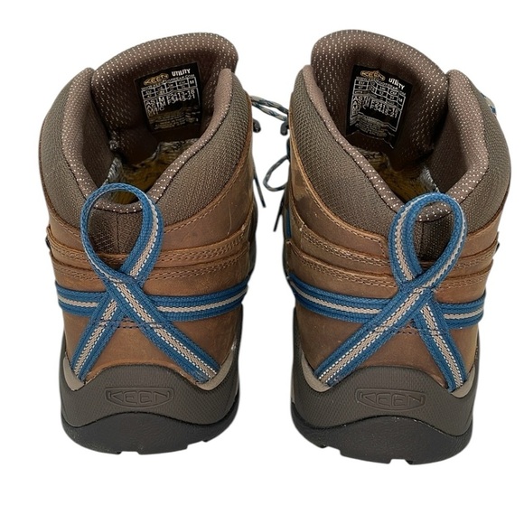 KEEN Men's Brown Leather Utility Hiking Boots Composite Toe Size 13EE Extra Wide - Picture 9 of 11